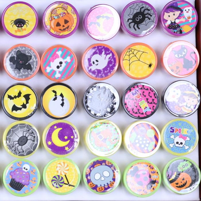 ハロウィンラウンドスタンプ 50個セット ハロウィングッズ おもちゃ