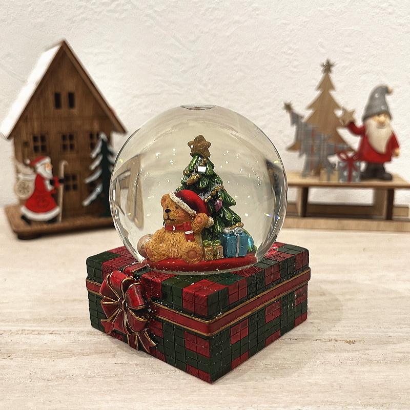 スノードーム クリスマス クリスマスウオーターボール Qe328tr Color And Seasons 通販 Yahoo ショッピング