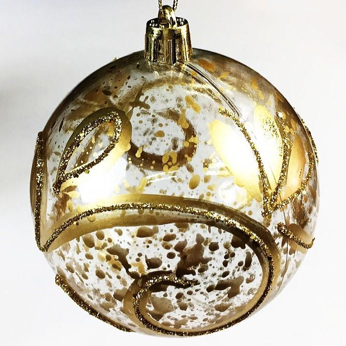 クリスマスボールオーナメント 80mmプラスチックボールセット