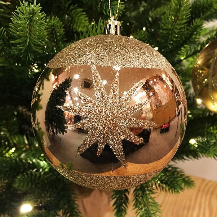 クリスマスボールオーナメント 100mmプラスチックボールセット