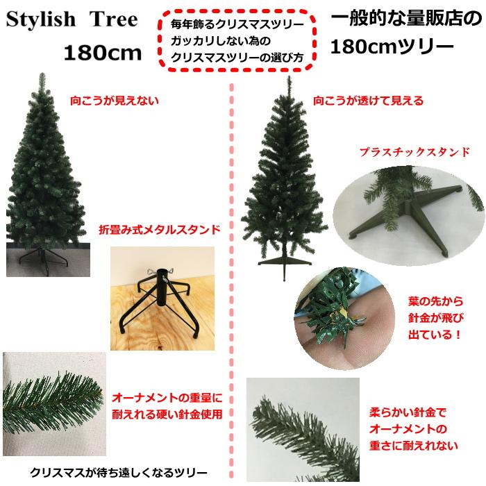 クリスマスツリー おしゃれ 120cmスタイリッシュツリー スリム ヌード