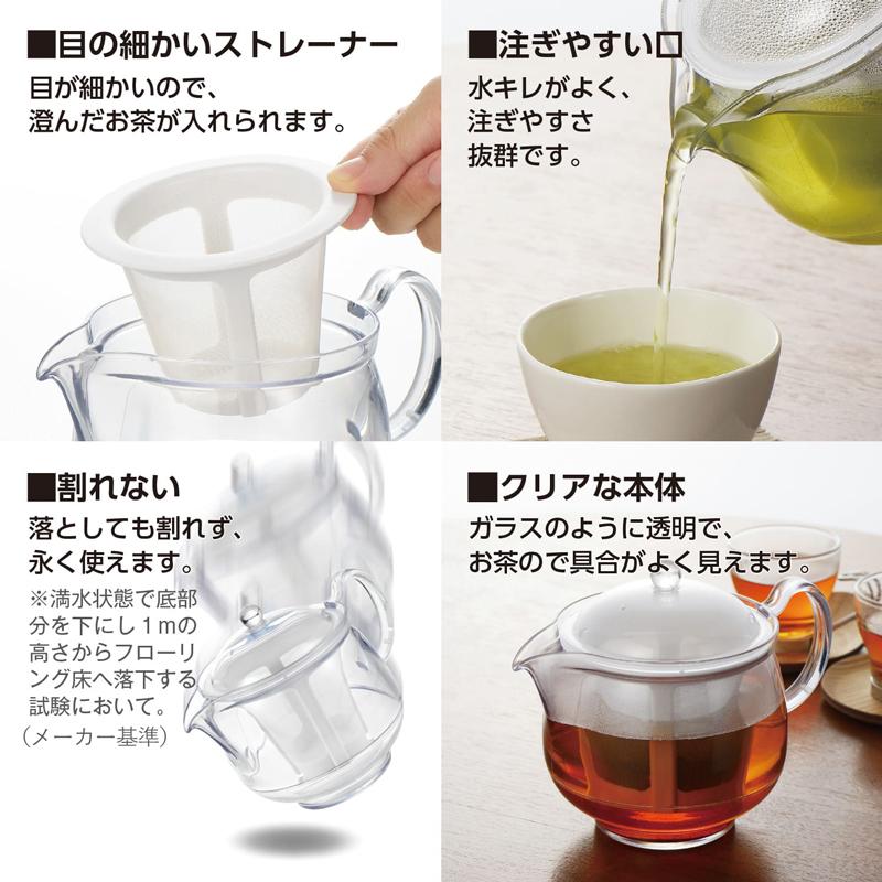 曙産業 トライタン 樹脂製 クリア ティーポット LL 730ml(満水