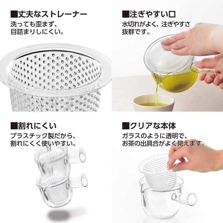 曙産業 トライタン 樹脂製 クリア ティーポット L 480ml(満水) 急須