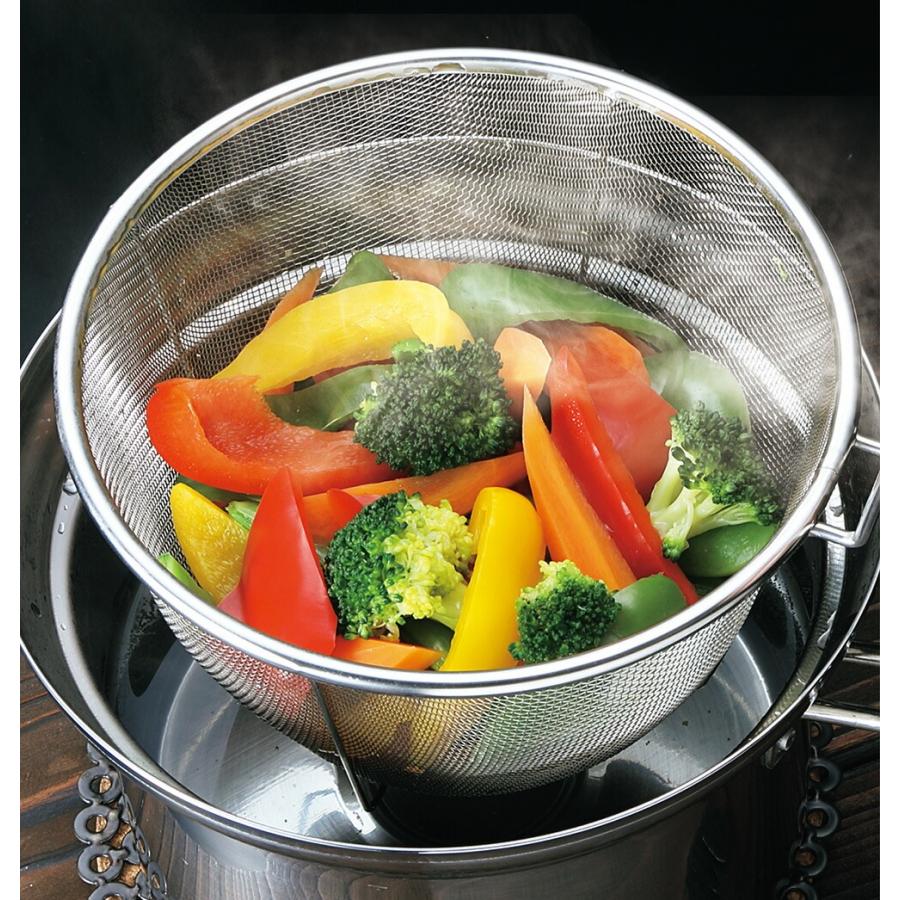 ちっちざる 四季彩 ザル付き片手鍋 18cm ガラス蓋付き IH対応(100V・200V