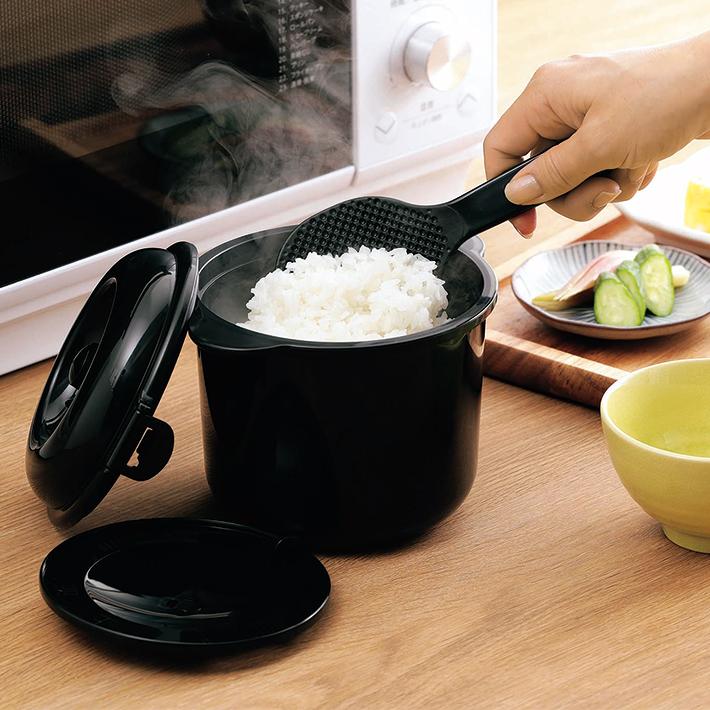 電子レンジ専用 炊飯器 紀州備長炭 配合 ちびくろちゃん 2合炊き 電子レンジ専用 炊飯器 紀州備長炭 配合 ちびくろちゃん 2合炊き