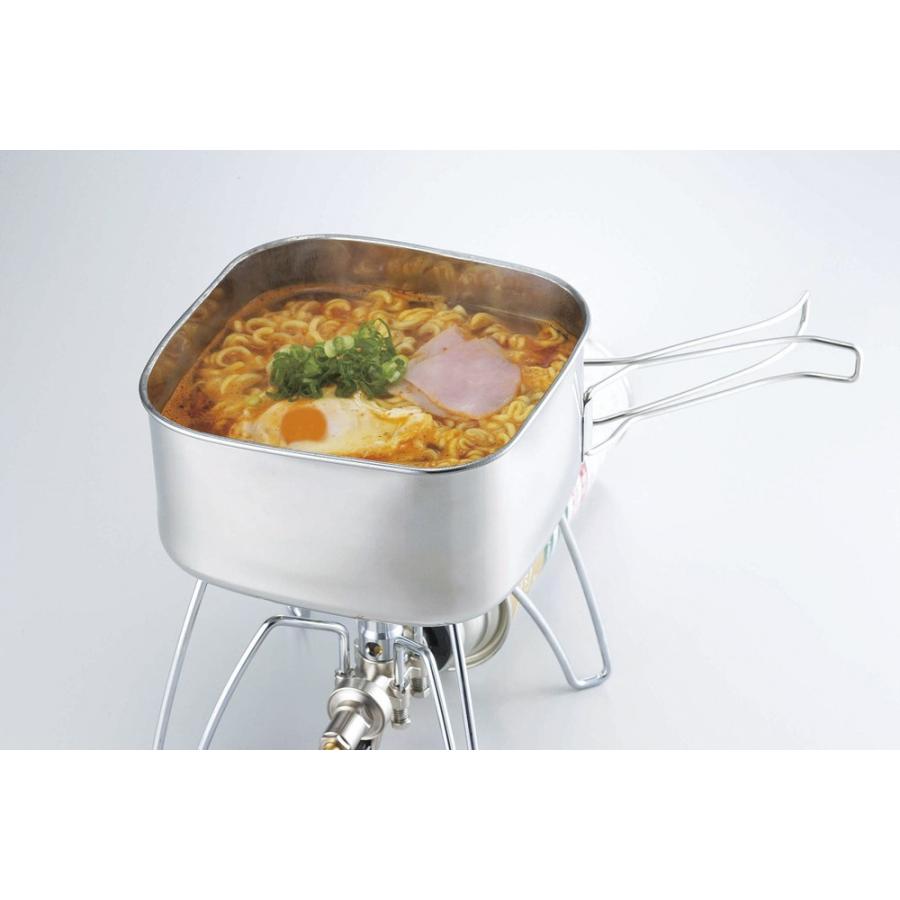SOLA 角型キャンピング鍋 6点セット マグカップ コップ 皿 プレート