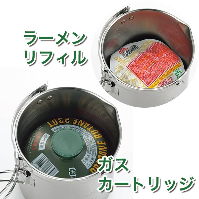 SOLA キャンピングクッカー5点セット PP-11 マグカップ ケトル コップ プレート 皿 セット コンパクト 食器 収納 持ち運び ステンレス キャンプ|minami-plus|04