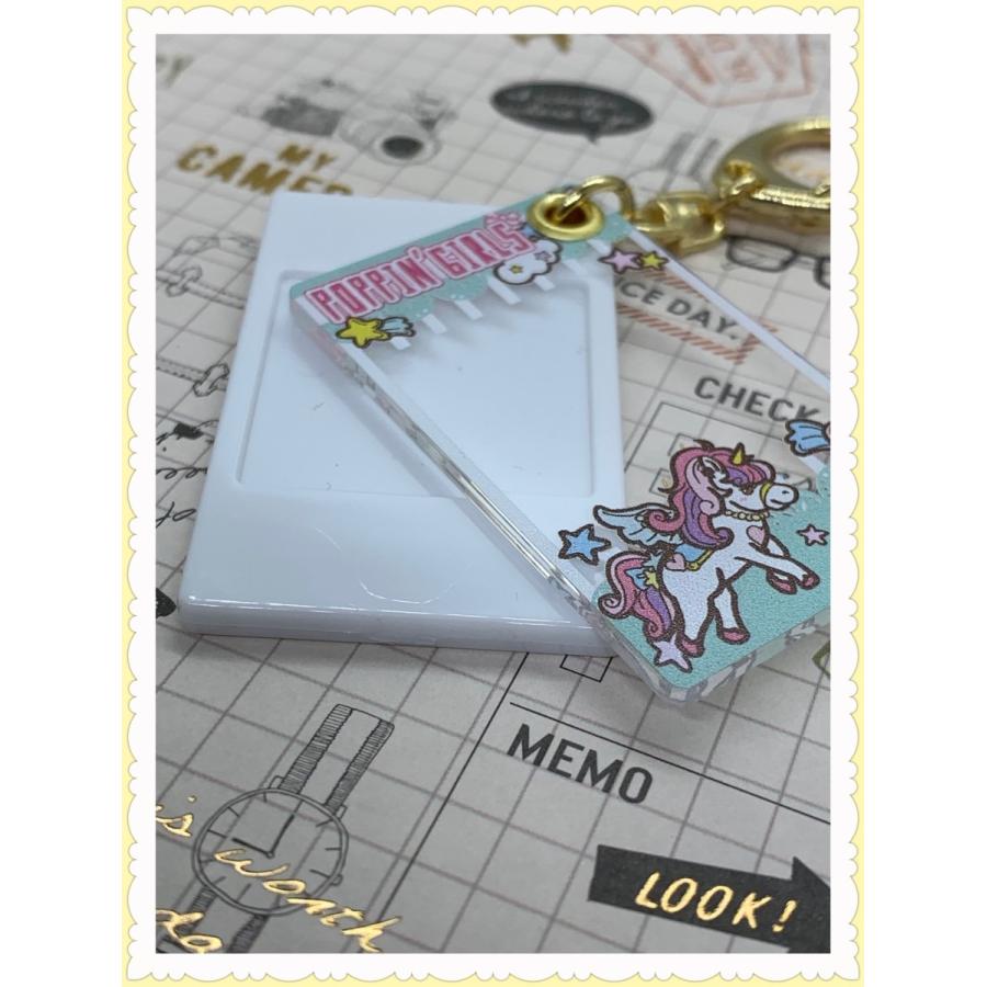 ピクフレキーホルダー・ユニコーン/写真入れ フレーム プリクラ