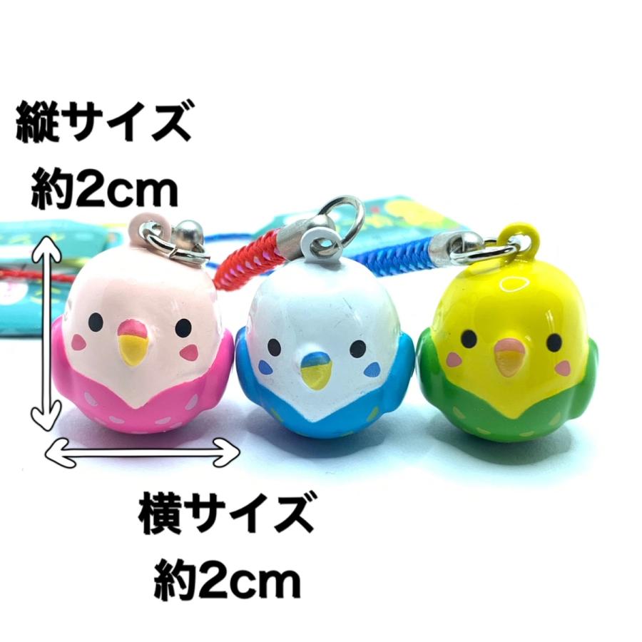 インコさん ストラップ 鈴付き♡ インコさん ストラップ 鈴付き♡