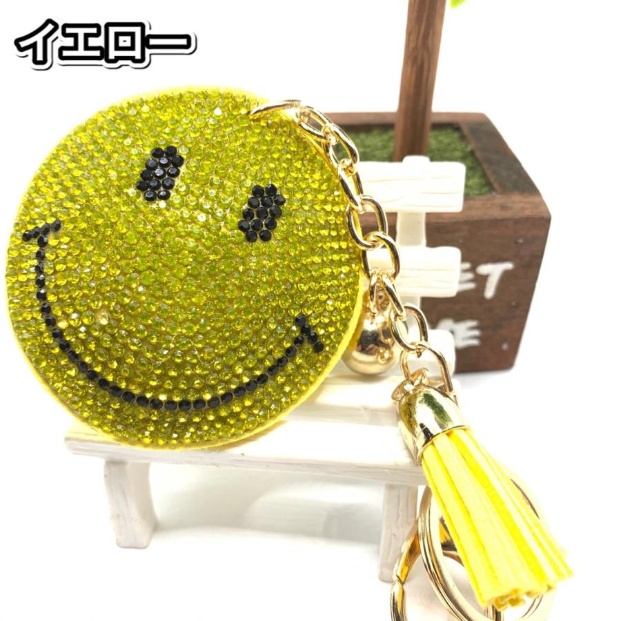 スマイルラインストーンチャーム 裏はクリーナー キラキラかわいい タッセル付き 746 ミナミyahoo ショップ 通販 Yahoo ショッピング