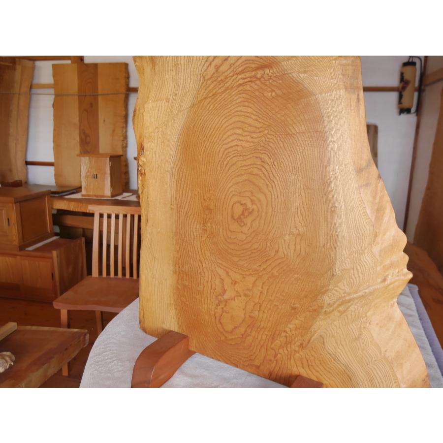 ケヤキ衝立 小型 銘木 国産 玉杢 一点物 玄関 床の間 樹齢400