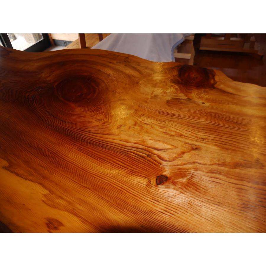 50万→5万、今週限定！特大テーブル一枚板 クス3984 楠 一枚板無垢材 2210x480-370-570x40mm ダイニング