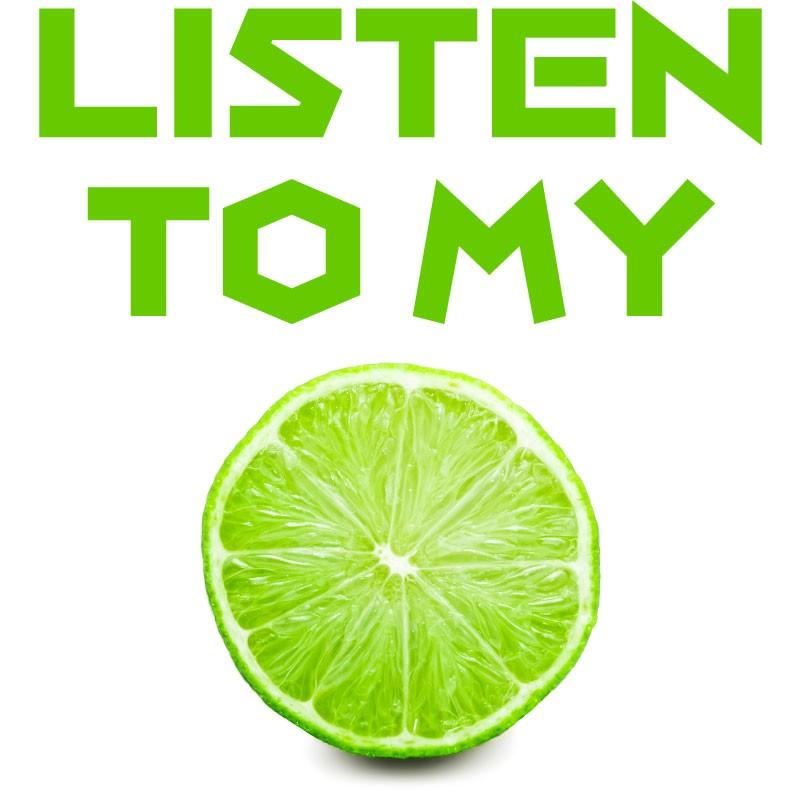 おもしろｔシャツ メンズ レディース キッズ 面白 LISTEN TO MY LIME(RHYME) 文字 ジョーク パロディ 音楽 ロック ヒップホップ ダンス 夏フェス 90cm｜minamihorie｜03