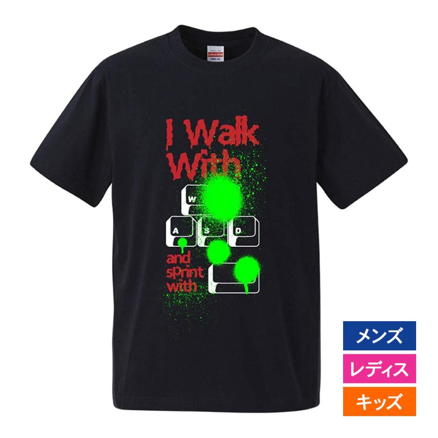 おもしろｔシャツ 文字 ジョーク パロディ I Walk With Wasd パソコン インターネット ゲーム It Pc 家電系 面白 半袖tシャツ メンズ レディース キッズ Pc Keyboard 南堀江のおもしろtシャツ 通販 Yahoo ショッピング