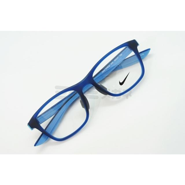 NIKE（ナイキ） ジュニア メガネ 5049LB Col.410 ウェリントン ブルー