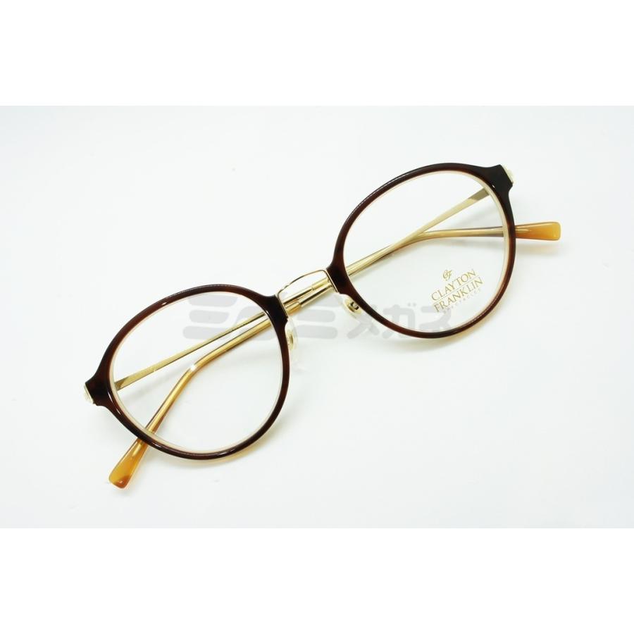 CLAYTON FRANKLIN メガネ 633 BCR ボストン シェイプ オフィス  
