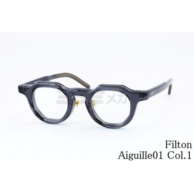 Filton メガネ Aiguille01 Col.1クラウンパント 極太 クリア