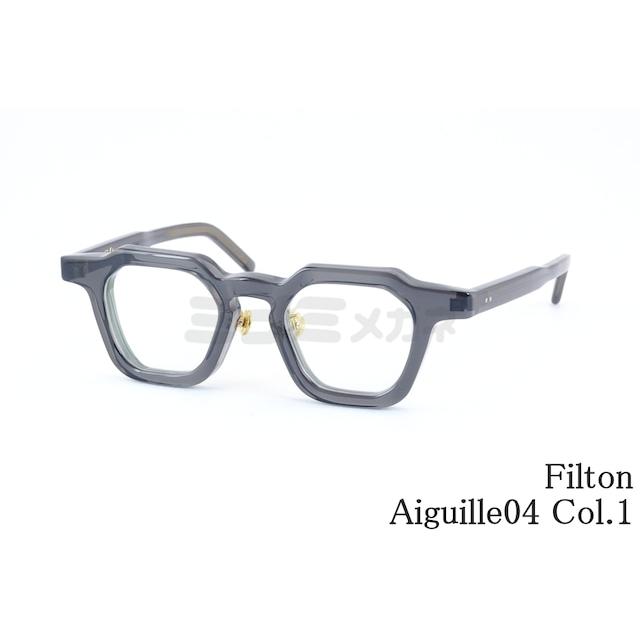 Filton サングラス Aiguille 04 日本製 Filton メガネ Aiguille04 Col.1 ヘキサゴン エギーユ04 多角形