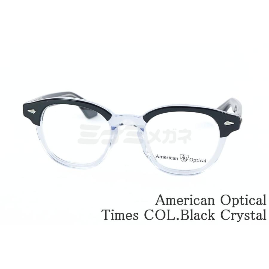 AMERICAN OPTICAL American Optical メガネ Times COL.Black Crystal 