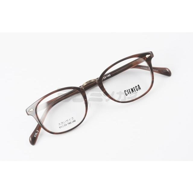 CIENEGA メガネ CN-K39 COL.2 ウェリントン コンビネーション