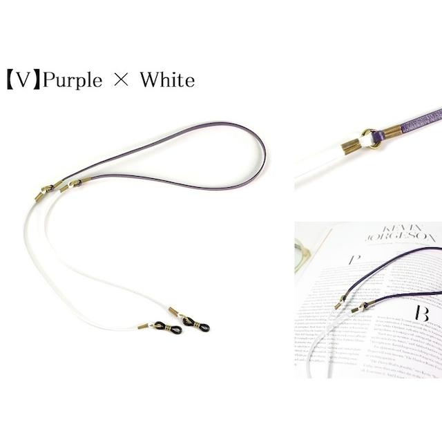 DIFFUSER 牛革 グラスコード TWO TONE GENUINE LETHER GLASS CORD SG1003 ディフューザー メガネ チェーン ストラップ カウレザー 国産 日本製 |  | 09
