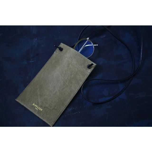 DIFFUSER 牛革 メガネケース SHADE PROCESSING LEATHER EYEWEAR CASE2