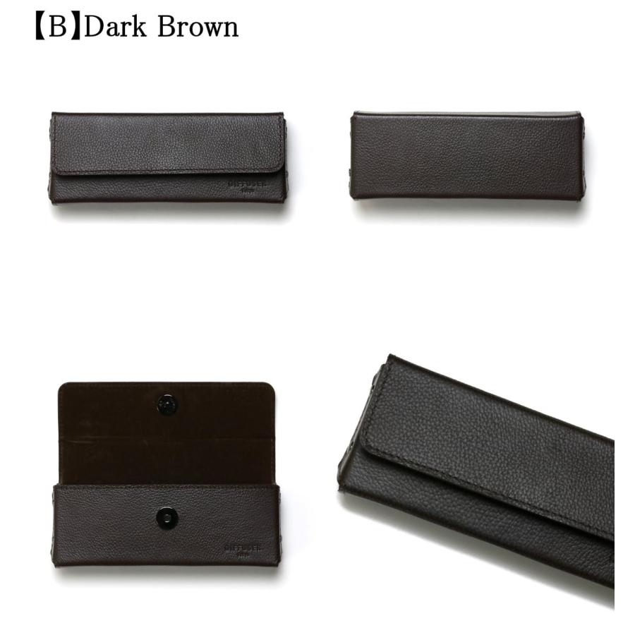 DIFFUSER 牛革 セミハード メガネケース SHRINK LEATHER RECT EYEWEAR