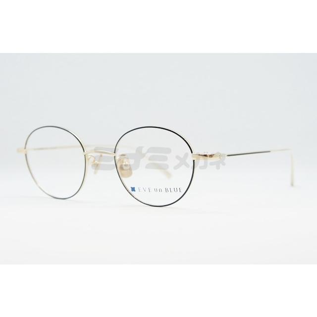 EVE un BLUE メガネ GARDEN WALL FLOWER Col.Jet Black ボストン