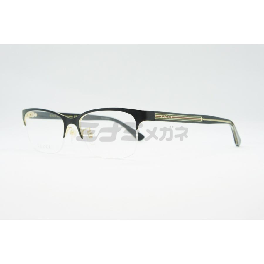GUCCI メガネ GG0387OJ 001 日本製 GUCCI（グッチ） メガネ GG0387OJ 001 ハーフリム ナイロール