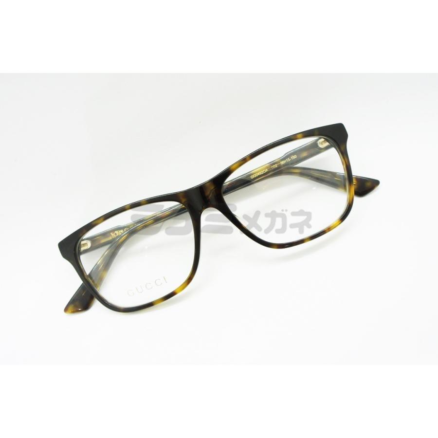 GUCCI（グッチ） メガネ GG0492OA 002 ウェリントン ハバナ 人気