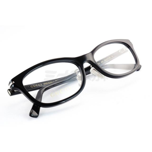 GUCCI（グッチ） メガネ GG2003OJ 001 スクエア テキストロゴ メンズ