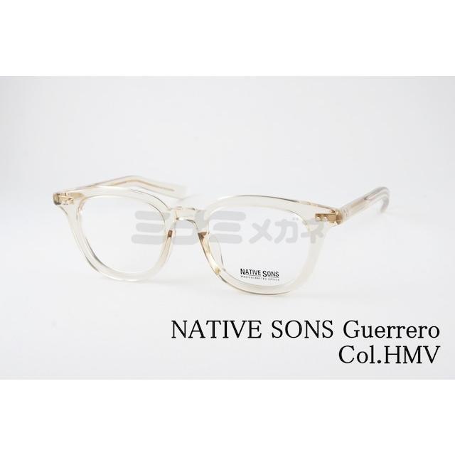 NATIVE SONS クリア メガネ GUERRERO Col.Honey Mauve PL-042U 46