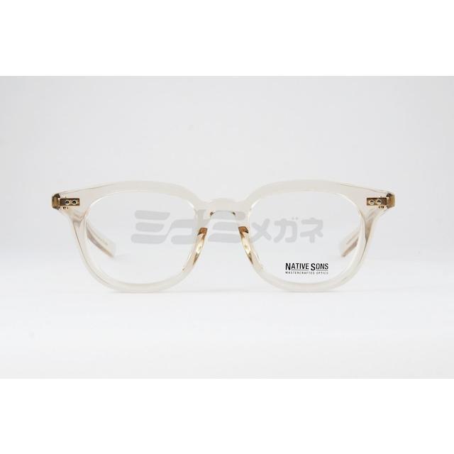 NATIVE SONS クリア メガネ GUERRERO Col.Honey Mauve PL-042U 46