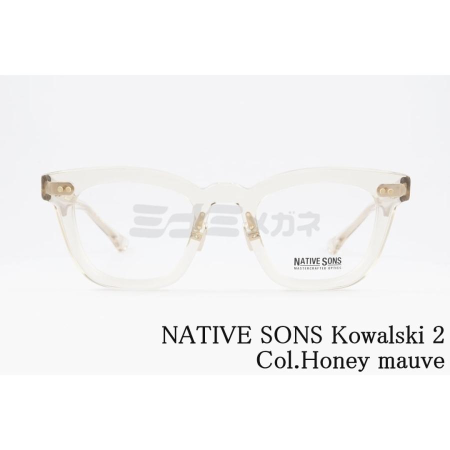 NATIVE SONS クリア メガネ Kowalski 2 Col.Honey mauve PL-061U NATIVE SONS クリア メガネ Kowalski 2 Col.Honey mauve PL-061U