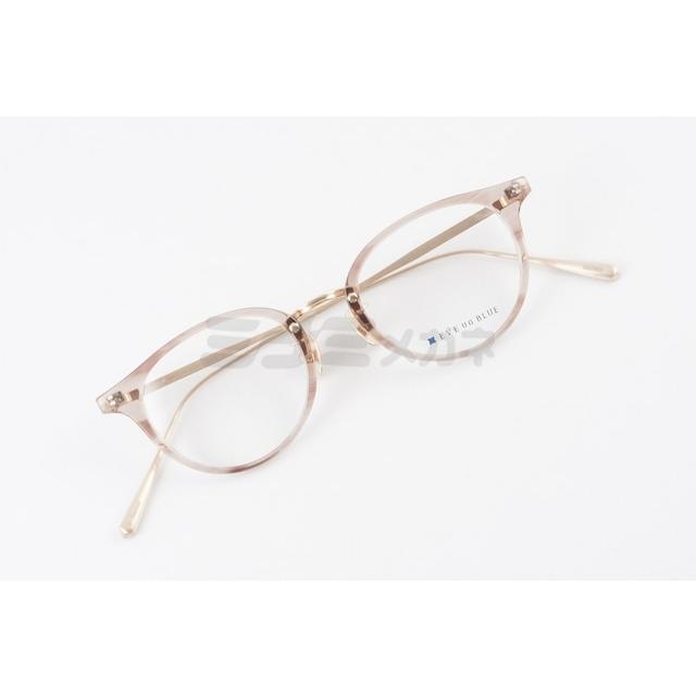 EVE un BLUE メガネ Mini C001 Col.BROWN ボストン コンビ 小顔 小さい