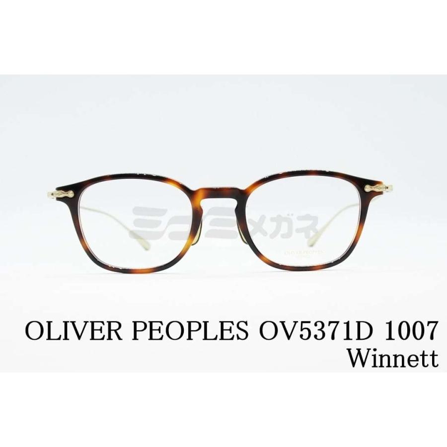 OLIVER PEOPLES メガネフレーム OV5371D 1007 Winnett ウエリントン ウィネット クラシカル スクエア コンビネーション オリバーピープルズ 正規品｜minamimegane