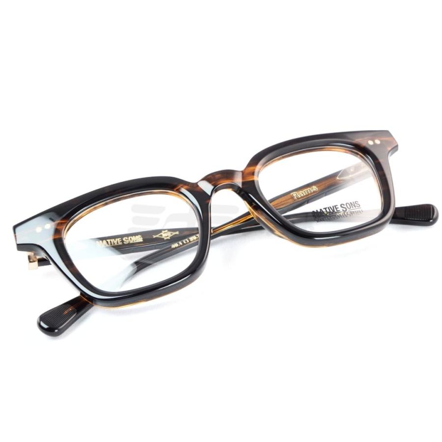 NATIVE SONS メガネ Rams Col.Gasoline PL-084F ウェリントン