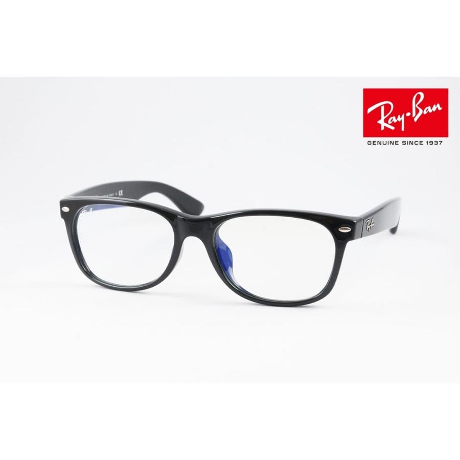 美品 付属品完備 Ray-Ban RB2132-F 901/BF アイウェア 黒 NEW WAYFARER Ray-Ban ブルーライトカット RB2132-F 901/BF 55