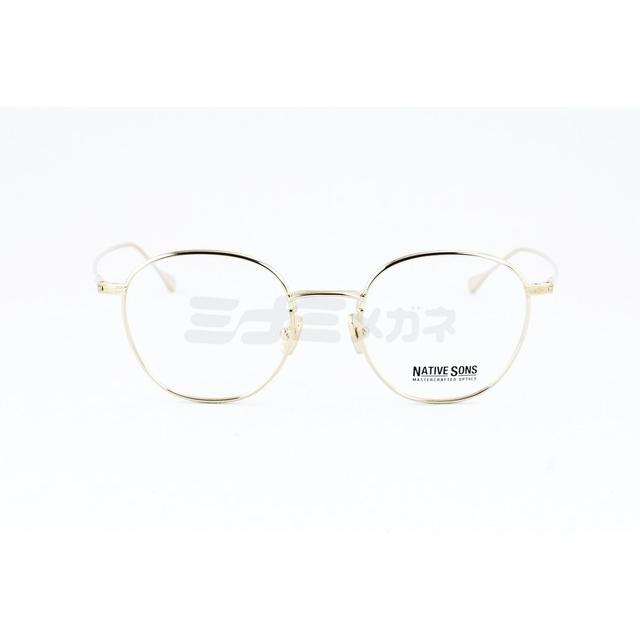 NATIVE SONS メガネ ROY Col.16K Gold NSM-015B 45サイズ 47サイズ