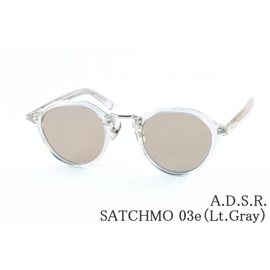 A.D.S.R.（エーディーエスアール） クリア サングラス SATCHMO 03e 47