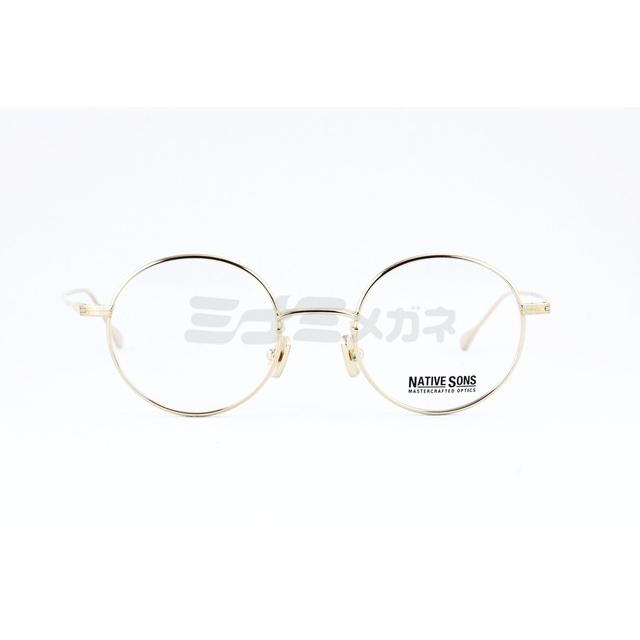 NATIVE SONS メガネ Seeger Col.16K Gold NSM-016B 45サイズ 47