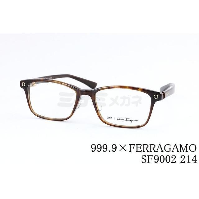 999.9（アイウェア） 999.9×Ferragamo メガネ コラボ SF9002 214