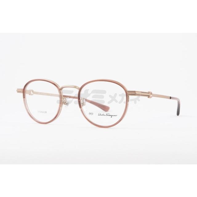 999.9（フォーナインズ） 999.9×Ferragamo セル巻 メガネ SF9009 606