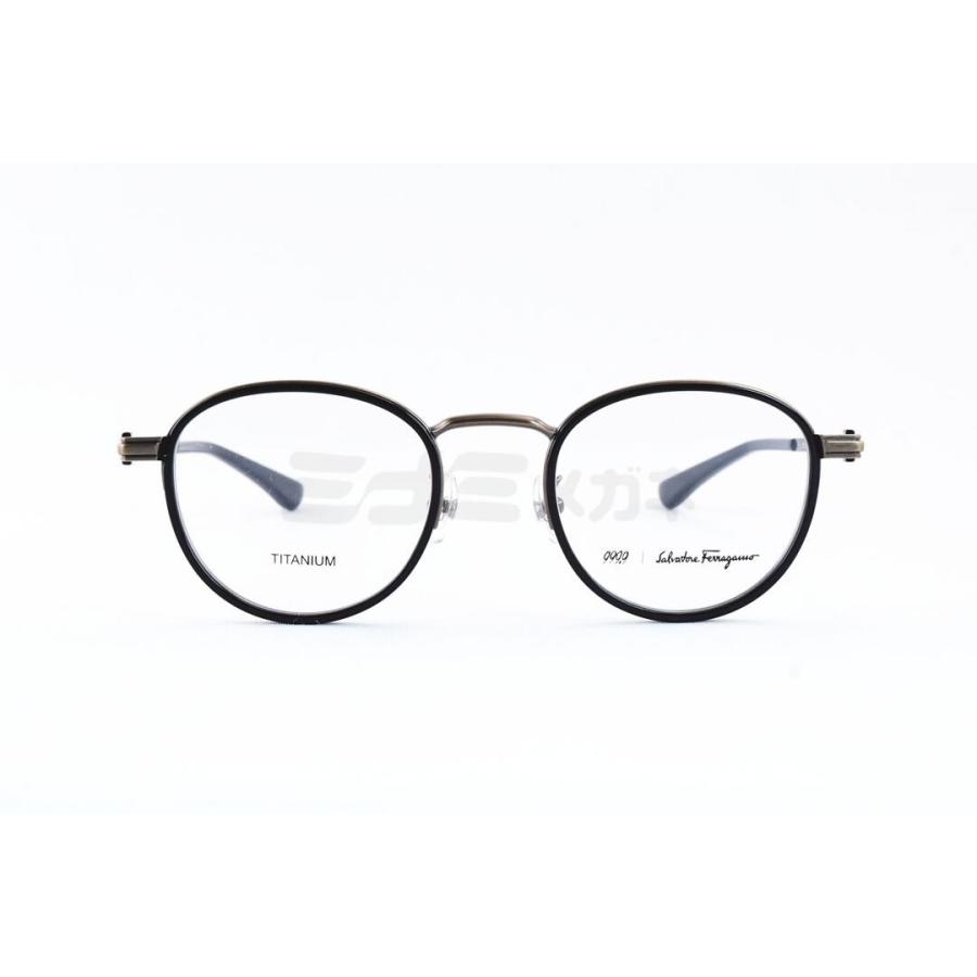 999.9×Ferragamo メガネ コラボ SF9009 979 ボストン アジアンフィット セル巻 丸メガネ レア モデル フェラガモ 高級 鯖江 眼鏡 日本 製 正規品の画像