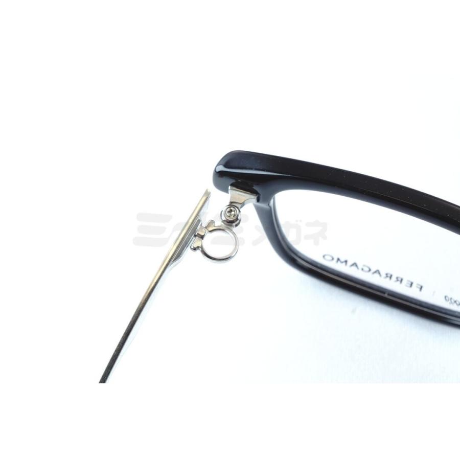 999.9×Ferragamo メガネ SF9017 001 コラボ アジアンフィット スクエア オシャレ フォーナインズ フェラガモ 高級 鯖江 眼鏡 日本 製 正規品の画像
