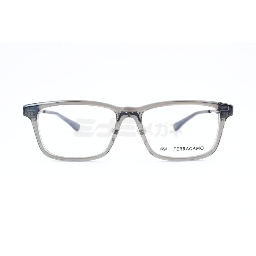 999.9×Ferragamo メガネ SF9017 021 コラボ アジアンフィット スクエア オシャレ フォーナインズ フェラガモ 高級 鯖江 眼鏡 日本 製 正規品の画像
