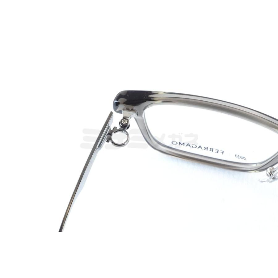 999.9×Ferragamo メガネ SF9017 021 コラボ アジアンフィット スクエア オシャレ フォーナインズ フェラガモ 高級 鯖江 眼鏡 日本 製 正規品の画像