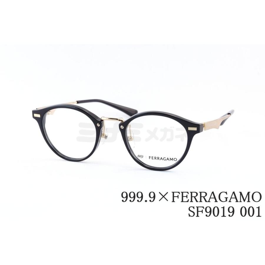 999.9（フォーナインズ） 999.9×Ferragamo メガネ SF9019 001 コラボ