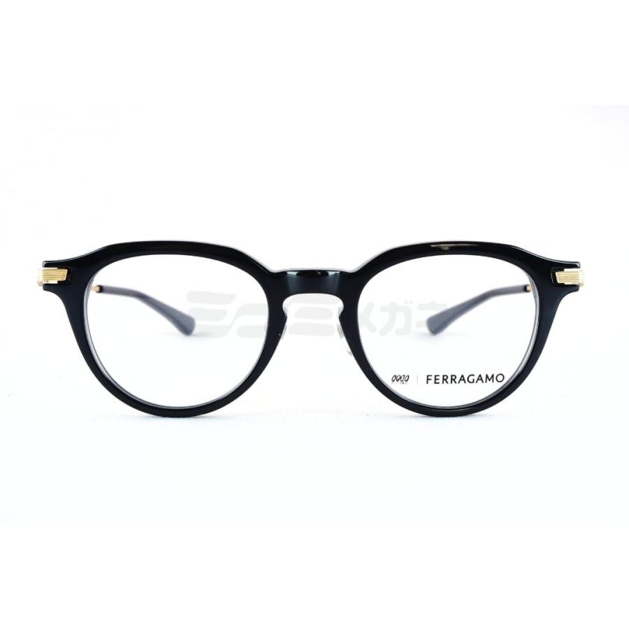 999.9×Ferragamo メガネ SF9020 001 コラボモデル アジアンフィット クラウンパント 眼鏡 オシャレ ブランド フォーナインズ フェラガモ 鯖江 日本製 正規品の画像