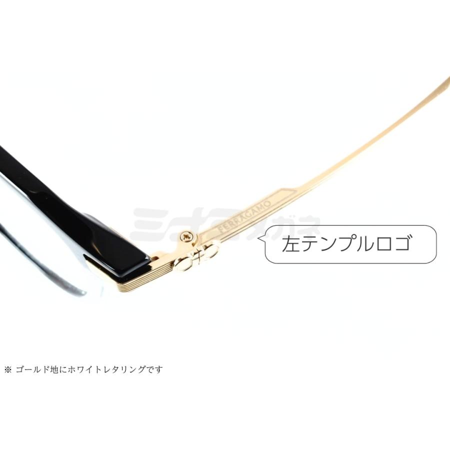 999.9×Ferragamo メガネ SF9020 001 コラボモデル アジアンフィット クラウンパント 眼鏡 オシャレ ブランド フォーナインズ フェラガモ 鯖江 日本製 正規品の画像